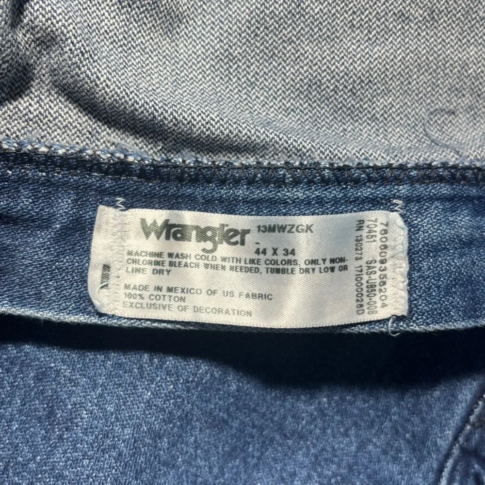 Wrangler Jeans Five Star Premium Denim Mens 42x30 Blue Western Cowboy Casual